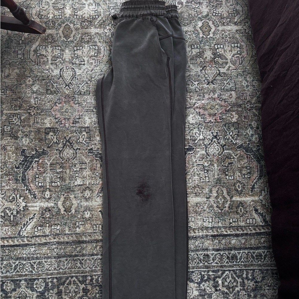 Lululemon Softstreme lots of life left, scuffing in both knees and waist.
